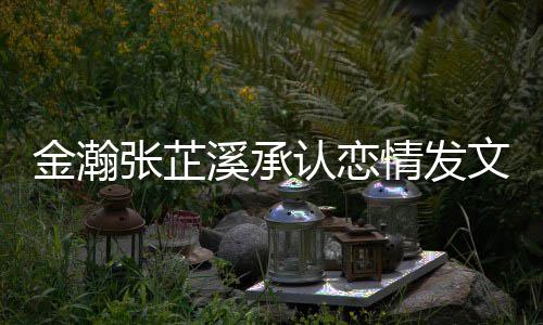 么时候在一起张芷张芷顾金瀚金瀚爱 文示史回溪承溪什认恋情发 情